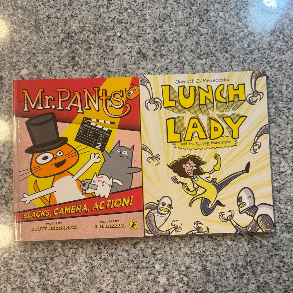 Mr.Pants & Lunch Lady Books.